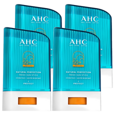 AHC 내추럴 퍼펙션 프레쉬 선 스틱 SPF50+ PA++++, 22g, 4개