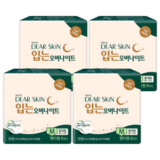 DEAR SKIN 透氣壓紋褲型夜用衛生棉, M(80~105cm), 8片, 4包