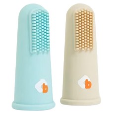 CHIC BASICS 乳牙刷組, 藍色 + 黃色, 1組, 2個