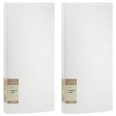 Lan CHYn 連勤牌文具 本色16入輕便資料簿 LCW016, 2本, 透白