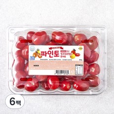 파인토 스테비아 핑크 대추방울 토마토, 500g, 6팩