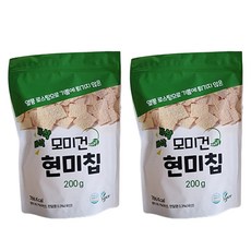 MOMMYGUN 烘烤糙米片, 2包, 200g