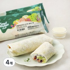 스윗밸런스 바질리코타치즈 요거트 샐러드 랩, 165g, 4개