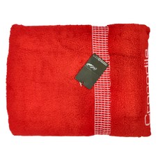 Crocodile 鱷魚 風靡尊貴素色浴巾 71*140CM 480G 台灣製 100%棉, 紅色, 1條