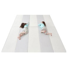 맘앤마음 폴더매트 2P, 크림그레이