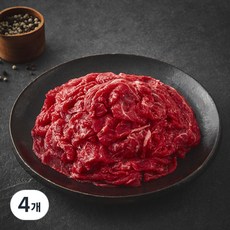 한우 1등급 불고기/샤브샤브용 (냉장), 300g, 4개