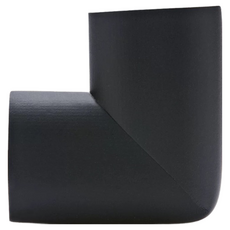 兒童防撞角L型加厚 泡棉棉膠 附雙面膠條, 小(6 x 3.5 x 1.2cm), 黑色, 1組