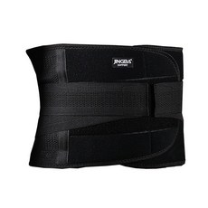 JINGBA SUPPORT 支撐加壓透氣運動護腰 黑色 輔助支撐 扭傷防護, M(95 x 23cm), 1個