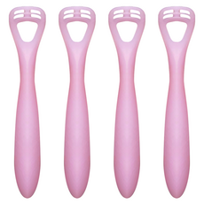 LEBEN 日製舌苔清潔器 三片式刮板設計, 25g, 4支