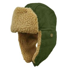 冬季防寒羊毛護耳栗子保暖毛帽, 卡其色