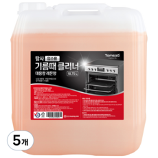 탐사 업소용 기름때 대용량 클리너 레몬향, 5개, 18.75L