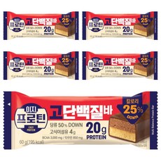 롯데웰푸드 이지프로틴 고단백바, 60g, 5개