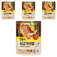 오뚜기 안동식 쇠고기국밥, 500g, 4개