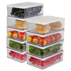 실리쿡 냉장고정리용기 시스루 깊은2호, 1개입, 9개