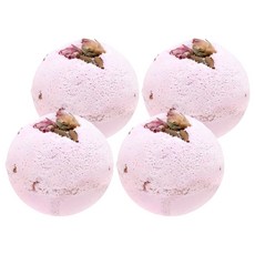 BOEMI 波西米亞 玫瑰花蕾沐浴球 手工製造 植萃果氛精油, 100g, 4個