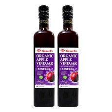 味榮 有機蘋果醋 糖無添加, 500ml, 2瓶