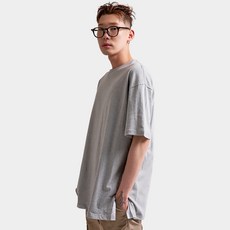 엘런아시 20수 옆트임 레이어드 오버핏 반팔 티셔츠