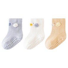 新生兒防滑立體動物網眼襪3雙組