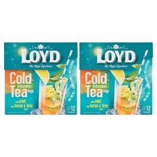 LOYD 檸檬萊姆薄荷冰茶, 12入, 2個, 2.5g