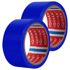 iQIHAN 다다 고점도 강력 면 테이프 50mm x 20m, 하늘색, 2개