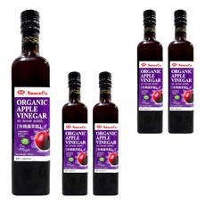 味榮 有機蘋果醋 糖無添加, 500ml, 5瓶