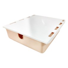 品屋 桌下收納盒 棉花粉 A0441 抽屜收納盒 學生桌收納 辦公室收納, 1個