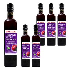 味榮 有機蘋果醋 糖無添加, 500ml, 6瓶