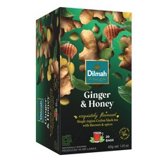 Dilmah 帝瑪 生薑蜂蜜草本茶包, 2g, 20包, 1盒