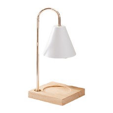 理享家 可調光融蠟燈 經典造型暖燭燈 香氛蠟燭燈台 鹵素燈泡2入 白色