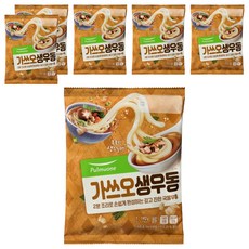 풀무원 가쓰오 생 우동 1인분, 192g, 6개