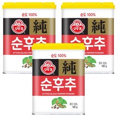 오뚜기 순후추, 100g, 3개