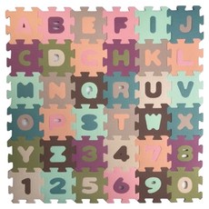 心樂家 莫蘭迪色系巧拼地墊, 莫蘭迪色系, 36片