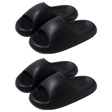 ARYKO EVA柔軟厚底室內拖鞋, 黑色, 2個