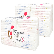 Kanboo 康寶 日式鬱金香 雙層面紙隨身包, 32包, 2袋