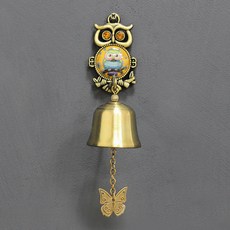 可愛貓頭鷹 1入 門鈴 khhl130, 黃色