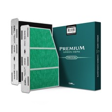 Filter for you 頂級綠色 HEPA 車廂進口車空調濾網, CFUP201, 1個