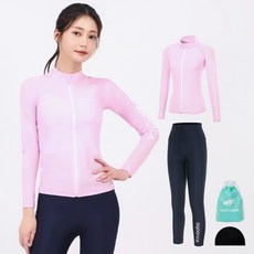 aquatica 女款防磨拉鍊外套 AQAWJP23003 + 高腰水上運動緊身褲 AQAWLE23002 套裝