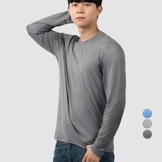 ARMEDES 男士用涼感透氣四向彈力圓領長袖涼感T恤 AR202