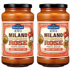 폰타나 밀라노 크림치즈 로제 파스타소스, 600g, 2개