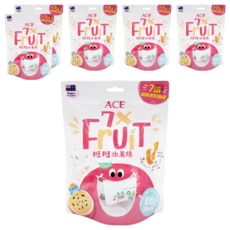 ACE 斑斑水果條 百香果+奇亞籽 90g*6包,寶寶天然水果零食，富含膳食纖維, 6袋
