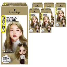 FRESHLIGHT 富麗絲 FRESHLIGHT泡泡染髮劑, 香草米色, 6盒