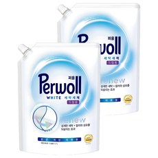 퍼울 화이트 드럼용 세탁세제 리필, 1.7L, 2개