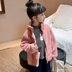 스타빈 아동용 컬러풀 뽀글 기모플리스 점퍼