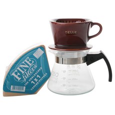 家咖啡廳手滴過濾器套組 101 1-2 人, 棕色, 1組