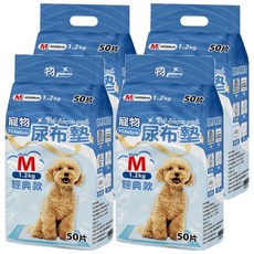 咕沛日常 寵物尿布墊 經典款, M, 50片, 4包