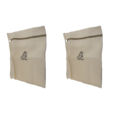 KOUJI 叩吉好物 刺繡洗衣網 大號40*50cm 2入組, S05米色, 1組