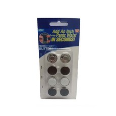 허리조절 요술단추 4종 x 2p, 실버 + 블랙 + 아이보리 + 브라운, 1세트