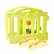 Mang Mang 小鹿蔓蔓 遊戲圍欄擴充片 ZB-B, 靈活擴充，安全穩固，打造寶寶專屬遊戲空間, 80 x 67.5 x 3.75cm, 黃綠色