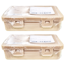 SHIMOYAMA PP收納盒帶內盒 小(11.6 x 8.5 x 3.1cm), 2個, 沙色
