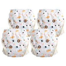 加厚6層學習褲 尿布褲, 彩旗獅子, 2件, 2組